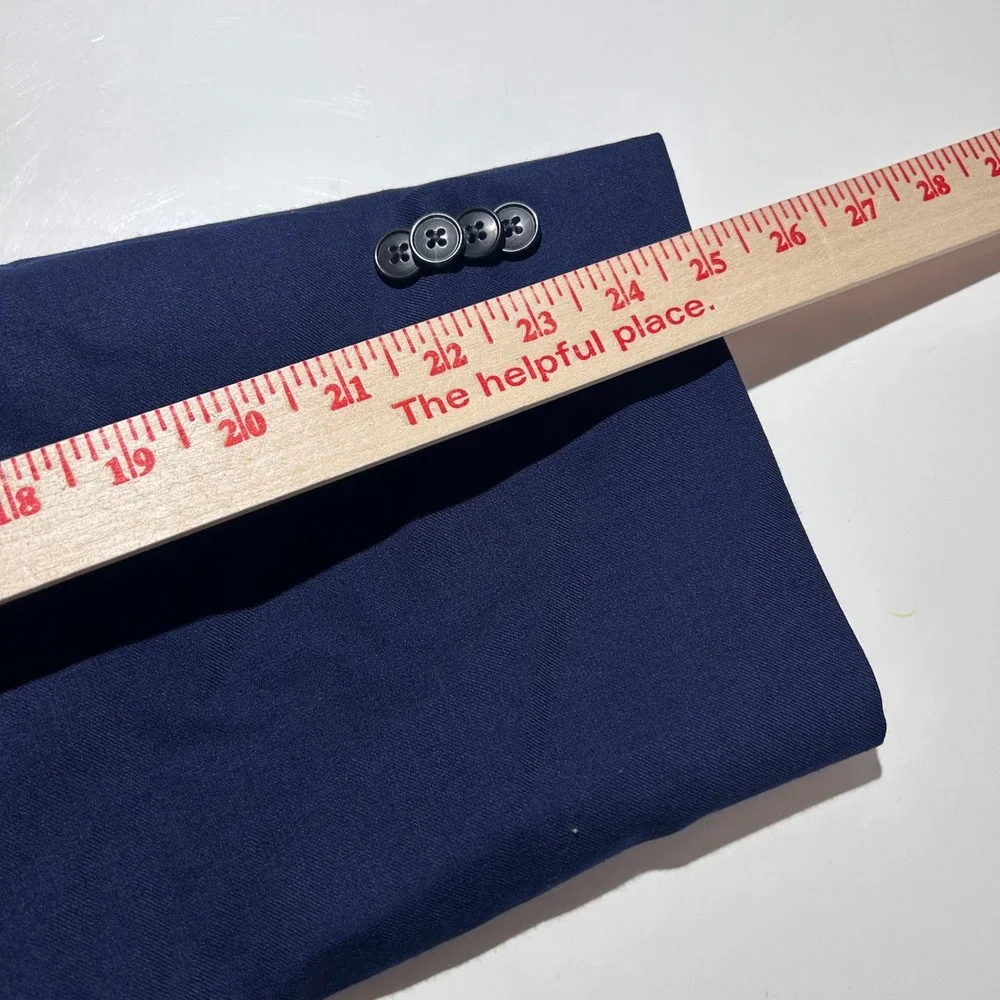 Joseph Abboud 58L Sport Coat 100% Wool Blue Two Button Lined Double Vented